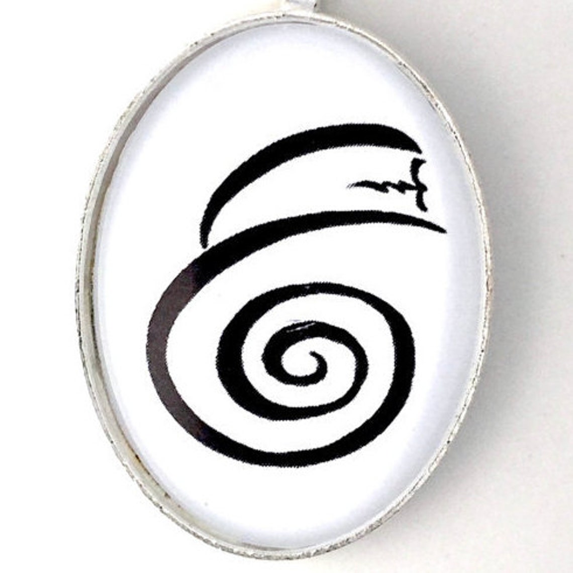 DUMO Reiki Symbol Necklace Silver Plated Pendant Dai Ko Mio Etsy