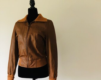 gap leather bomber jacket