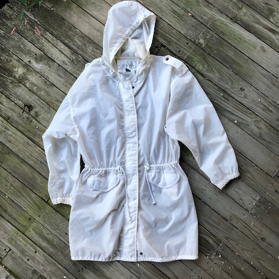 drawstring raincoat