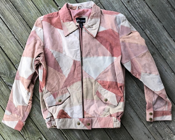 Patchwork Suede Leather Jacket