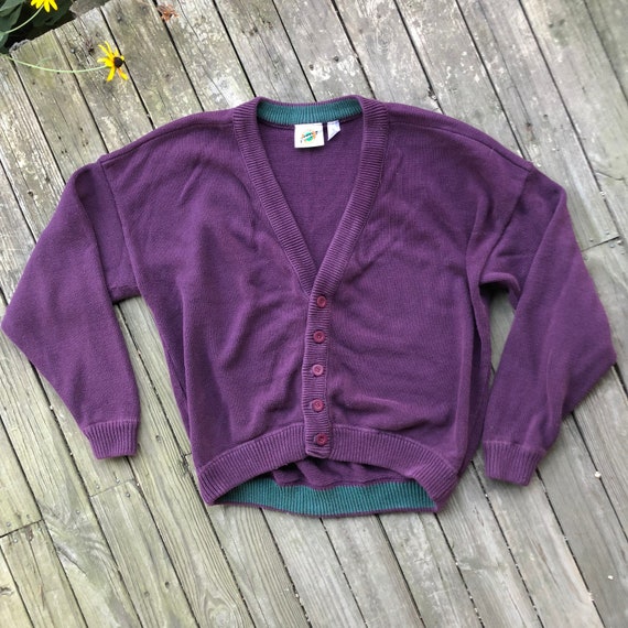 90s Box Fit Oversized Cardigan Sweater