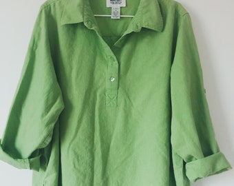 LAGENLOOK LINEN OVERSIZED PLAIN COLLARED LONG TUNIC/SHIRT*WHITE*BUST UP TO 48" LAGENLOOK LINEN OVERSIZED PLAIN COLLARED LONG TUNIC/SHIRT*WHITE*BUST UP TO 48"