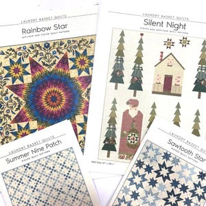 Laundry Basket Quilt Patterns-Choice of Design-Edyta Sitar Quilt NEW paper patterns
