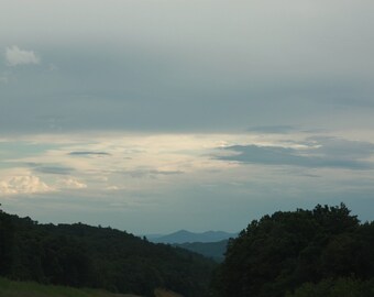 Cloudy Skies in the Mountains, Cloud Photography, Mountain Photos, Digital Phtographs, Instant Download