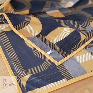 Plaid En Double Gaze De Coton 125x150 Cm - Couleur Moutarde - Neuf