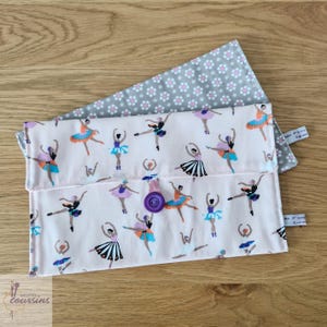 Porta tovaglioli per bambine con motivi a ballerina o a fiori, ideale per la mensa o per la casa