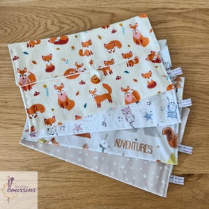 Sacchetto porta tovaglioli con diverse fantasie per bambini