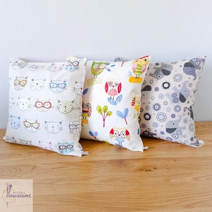 Cushion cover for children&#39;s room, decorative cushion for baby&#39;s room, birth gift, first birthday gift