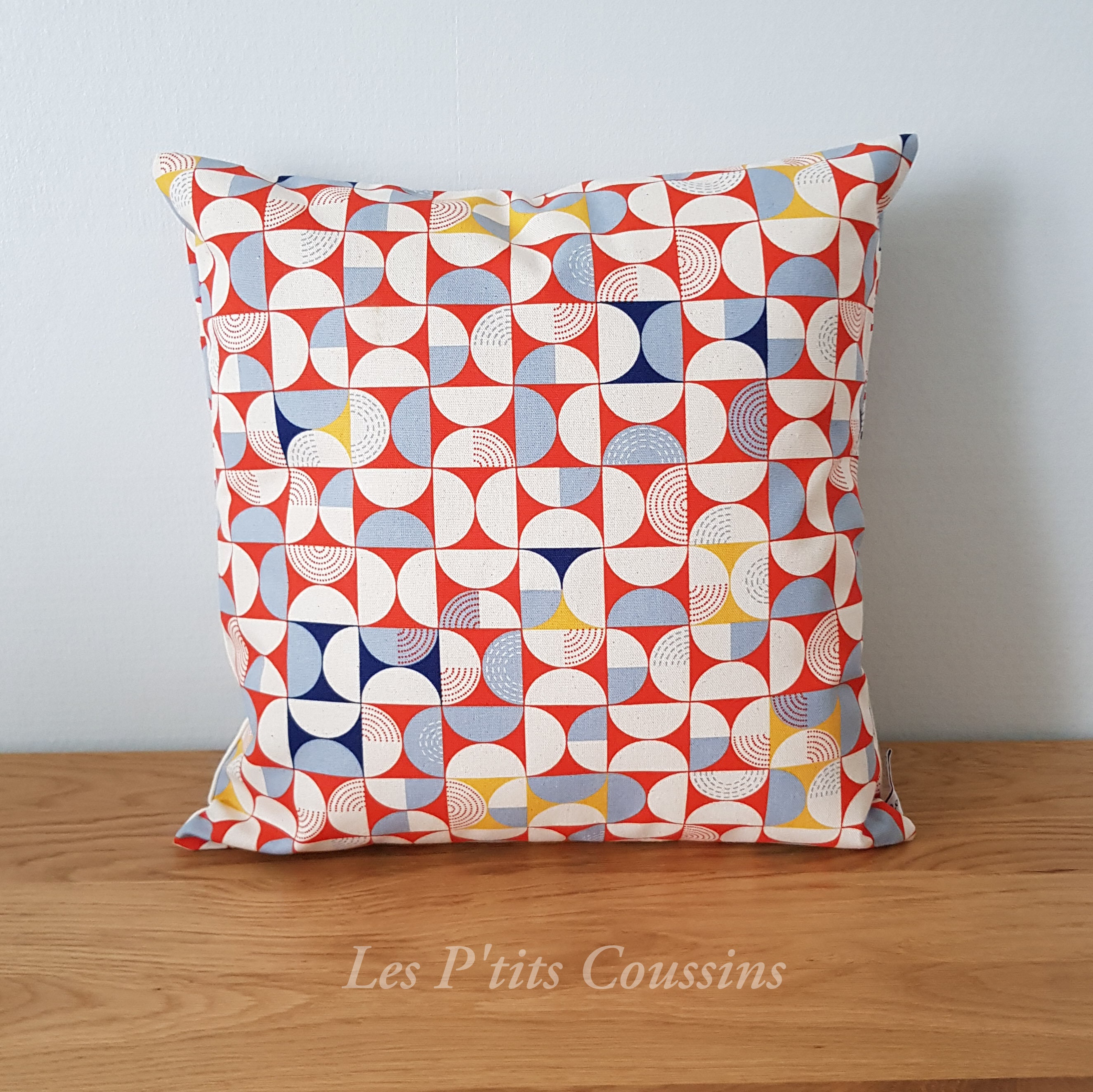 Housse De Coussin Ethnique Vintage - Motif Aigle - 100% Coton Rose