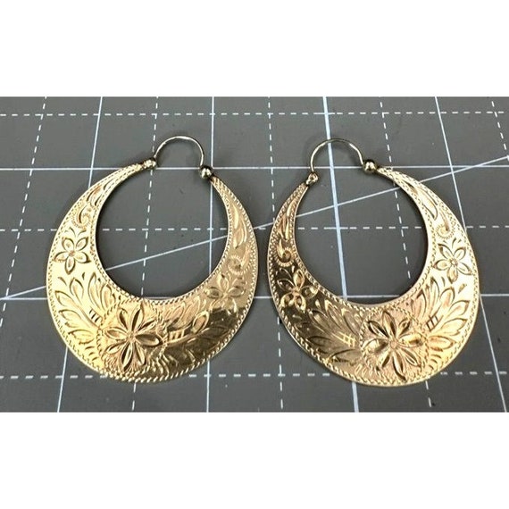 Bright Gold Brass Mid Eastern  Style Tribal Boho … - image 1