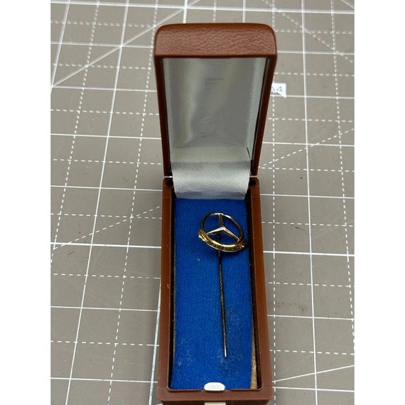 Vintage Mercedes-benz 835 Silver With Gold Wash Stick Pin 250000