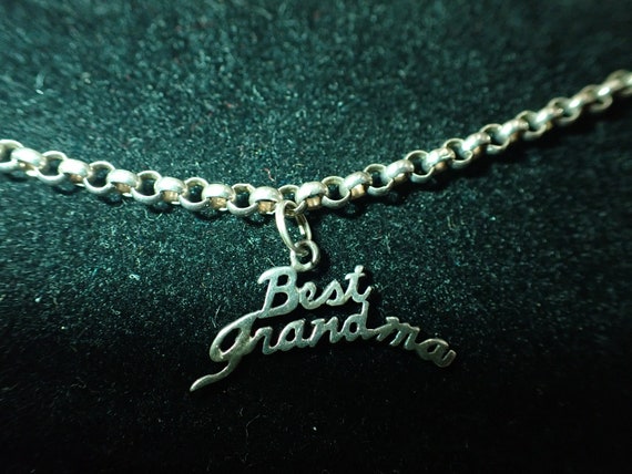 Vintage Sterling Grandmothers Charm Bracelet with… - image 2