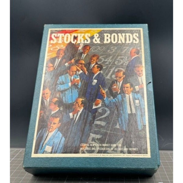 Stocks and Bonds 1964 Board Bookshelf Game