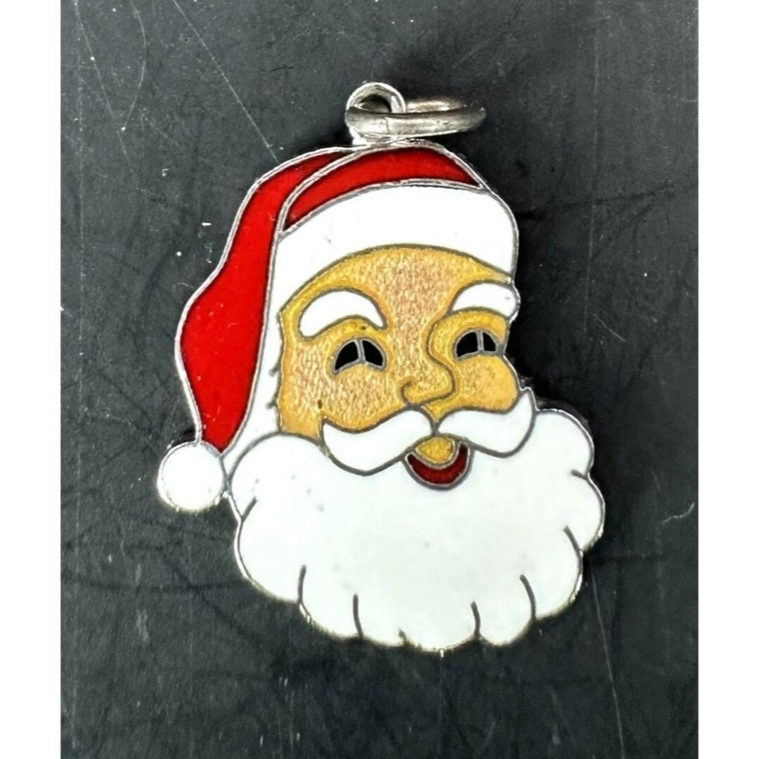 Ag Sterling Happy Santa Charm main image 1