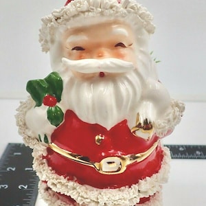 Napco Rare Spaghetti Santa Christmas Planter Numbered READ