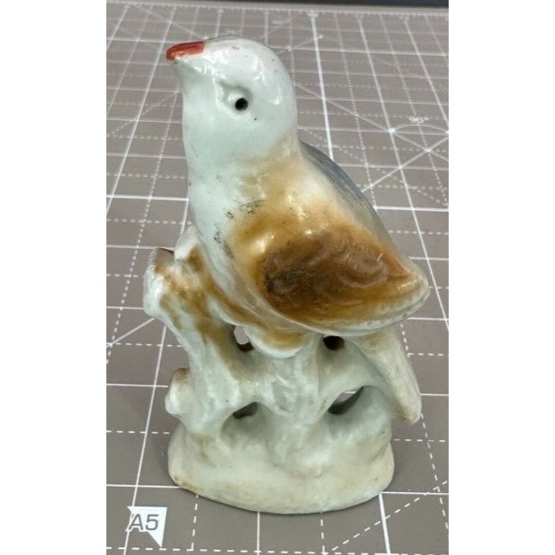 Vintage Japanese Export Goldfinch NJ State Bird Ceramic Figure