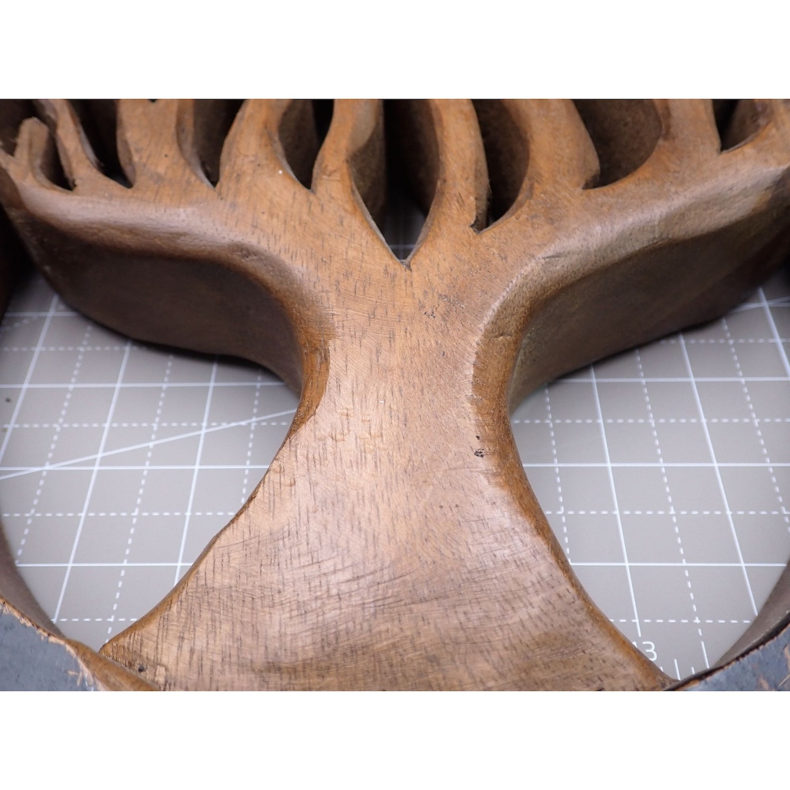 Mid Century Thick Hand Carved Wood Tree of Life Wall Decor Etsy Australia