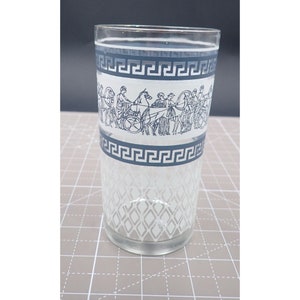 Wedgwood Jasperware Mid Century Tumbler Bar Glasses Greek Key Chariot