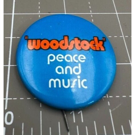 Woodstock Music Pin - Etsy