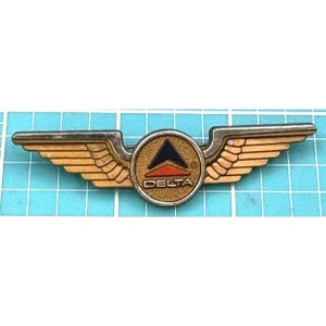 Delta Air Lines Junior Pilot Stewardess Flügel Kind Mitgebsel auf Reisen