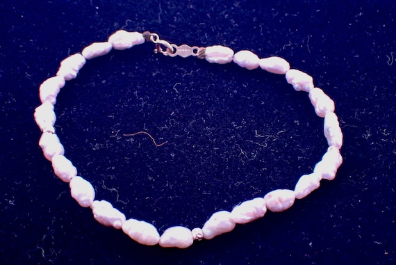 Rice Pearl Bracelet With 14K Clasp and Beads (6-21) - Etsy