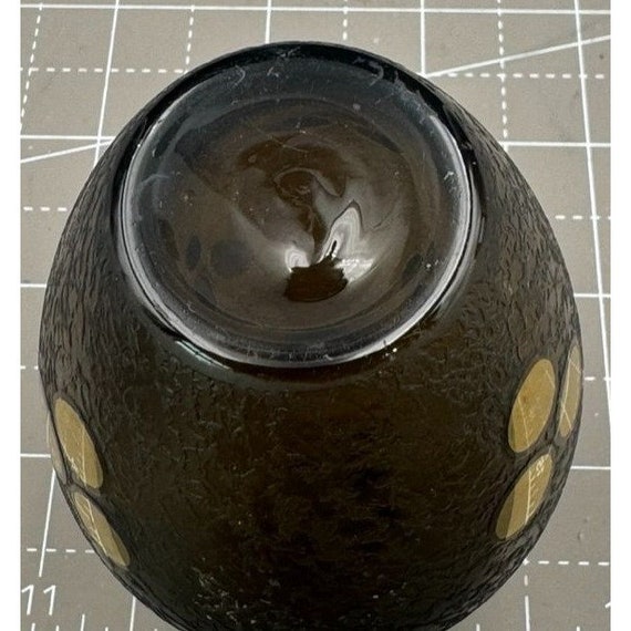 Vintage Art Glass Perfume or Cologne Decanter Tex… - image 4