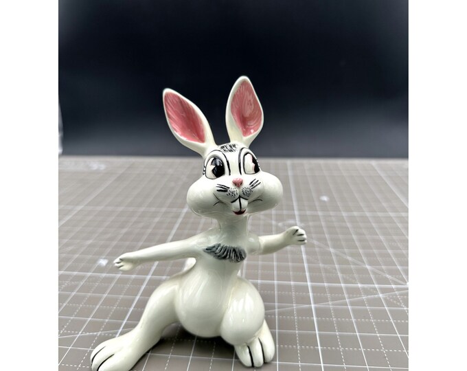 Atlantic Mold Vintage Rabbit Artesian Figurine Arms Outstretched ...
