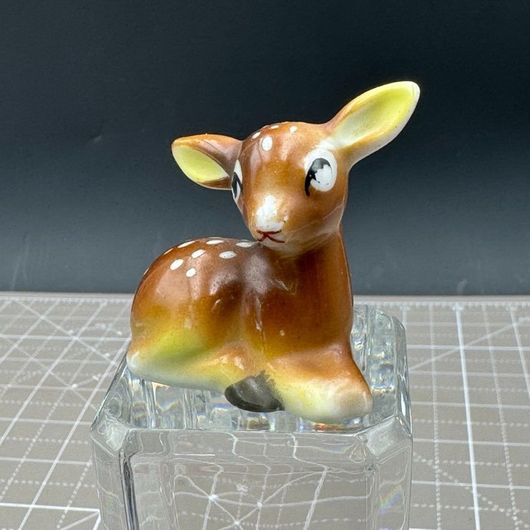 Vintage Japanese Export Ceramic Fawn Calf Figure - Etsy