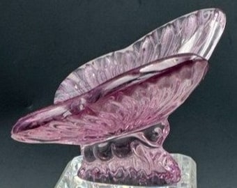 Waterford Purple Butterfly Paperweight Figure