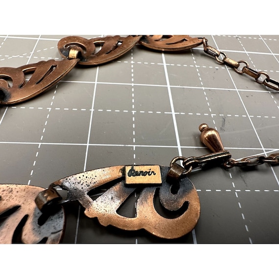 Renior Copper Mid Century Solid Copper Necklace a… - image 3