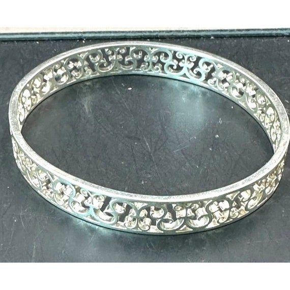 Tiffany Co Sterling Silver Enchant Swirl Bangle Bracelet 8 1 2 Etsy