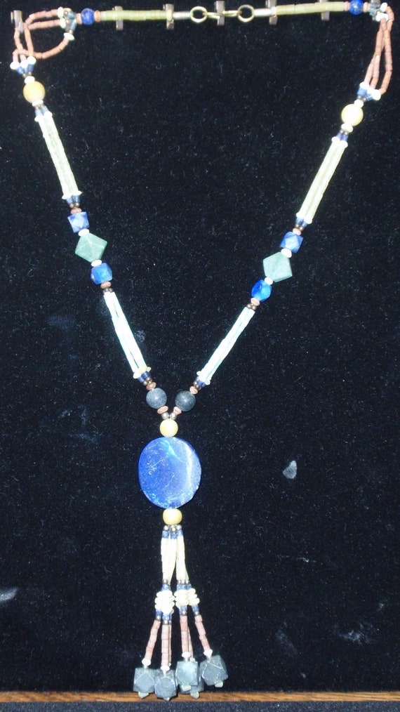 Mid-Eastern/Indian Lapis and stone Necklace