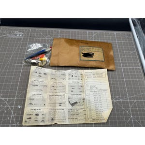 Vintage Fishing Leurs Original Paperwork and Bag