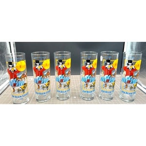 Vintage 1988 Jim Beam Spiral Stakes Winners Souvenir Highball Glass