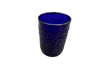 Vintage Cobalt Blue Tumbled Texture Continental Carlisle 6oz Juice Cup
