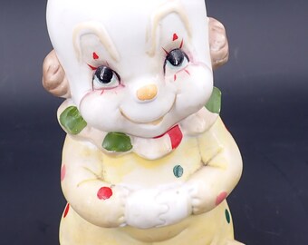 Vintage Studio Ceramic Cuttie Clown Statue Yellow Jumper
