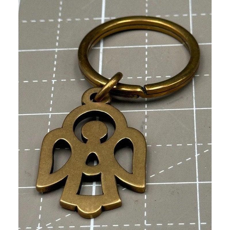 James Avery Vintage Bronze Angel Keychain - Etsy