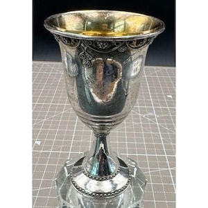 Vintage Sterling Silber Kiddush Cup Becher 90 Gramm Shevach Brothers Israel