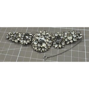 Vintage Older Hattie Carnegie grote statement armband met strassteentjes