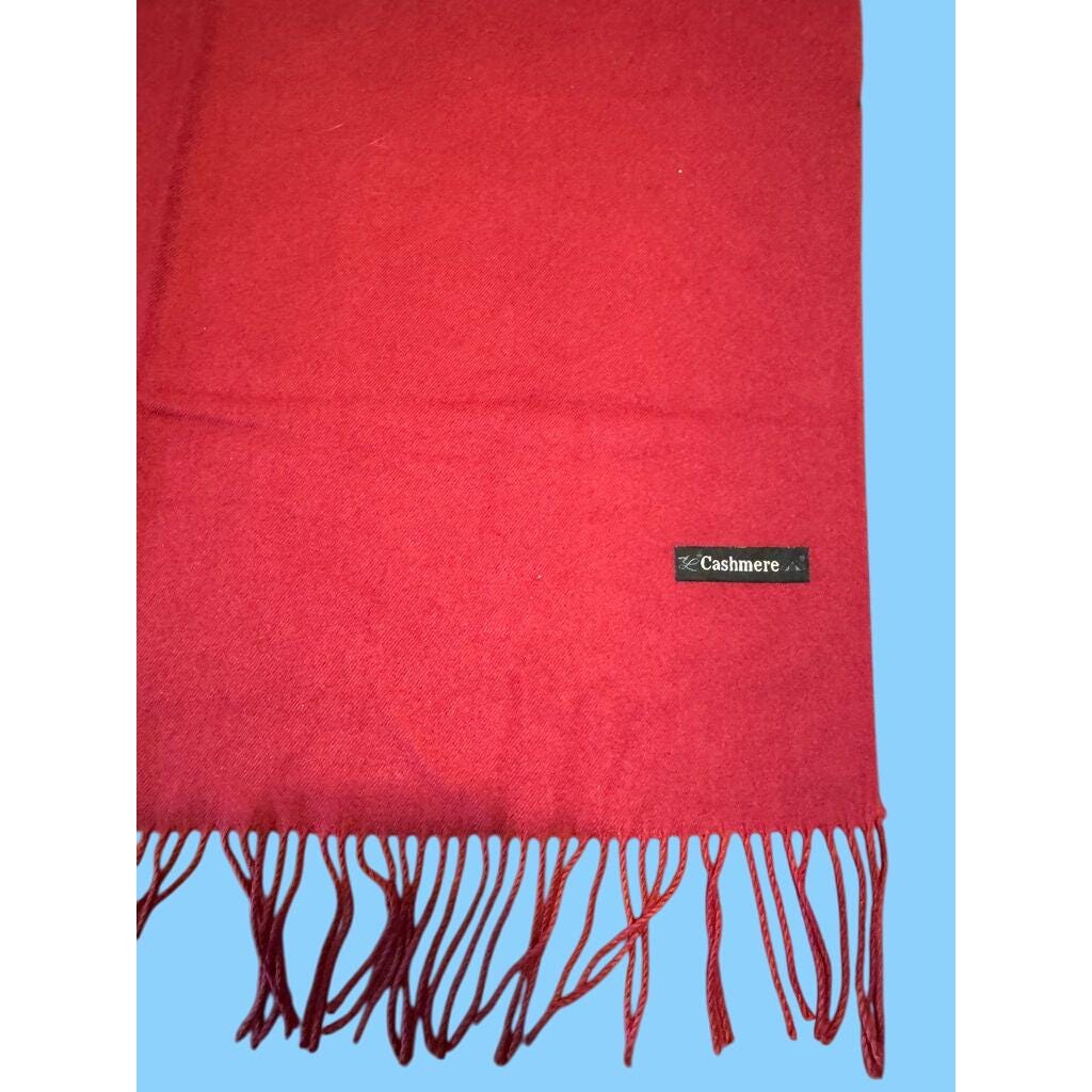 Cashmere Marrone Sciarpa Scialle Stola Artigianale Naturale