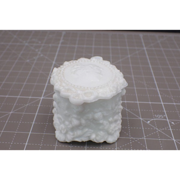 Milk Glass Jewelry Box Etsy