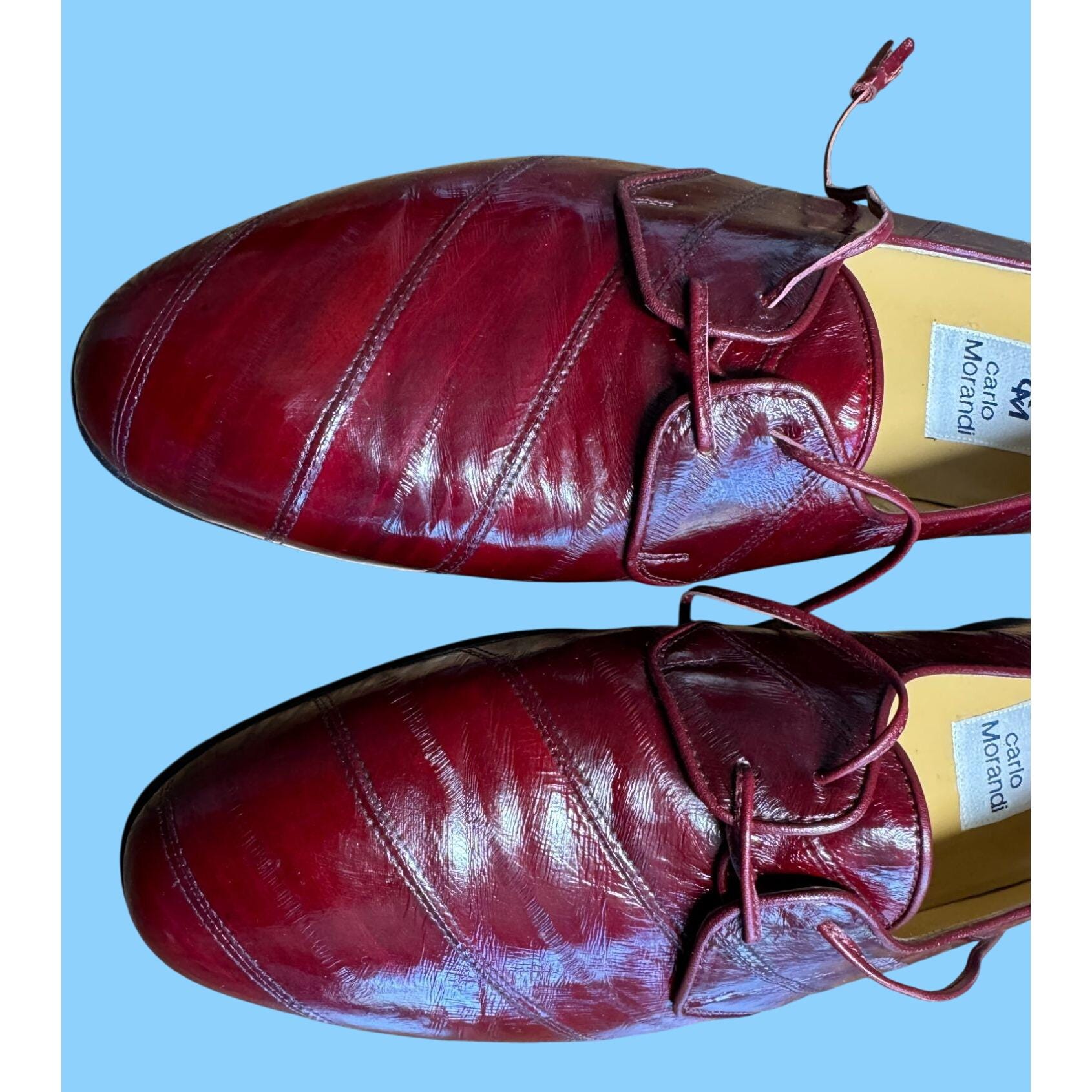 Carlo Morandi Genuine Lizard Dress Shoes Jostin Genuine Leather Lizard Print Oxford Style Dress Shoes  main image 3