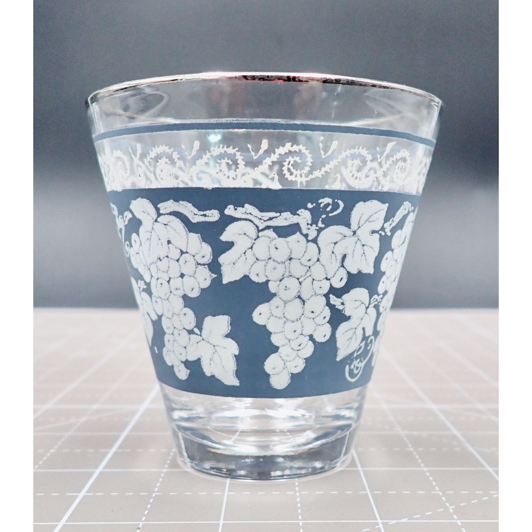 Vintage Grapevine/slate Blue Wedgwood Shot Glasses SET OF 6 Etsy