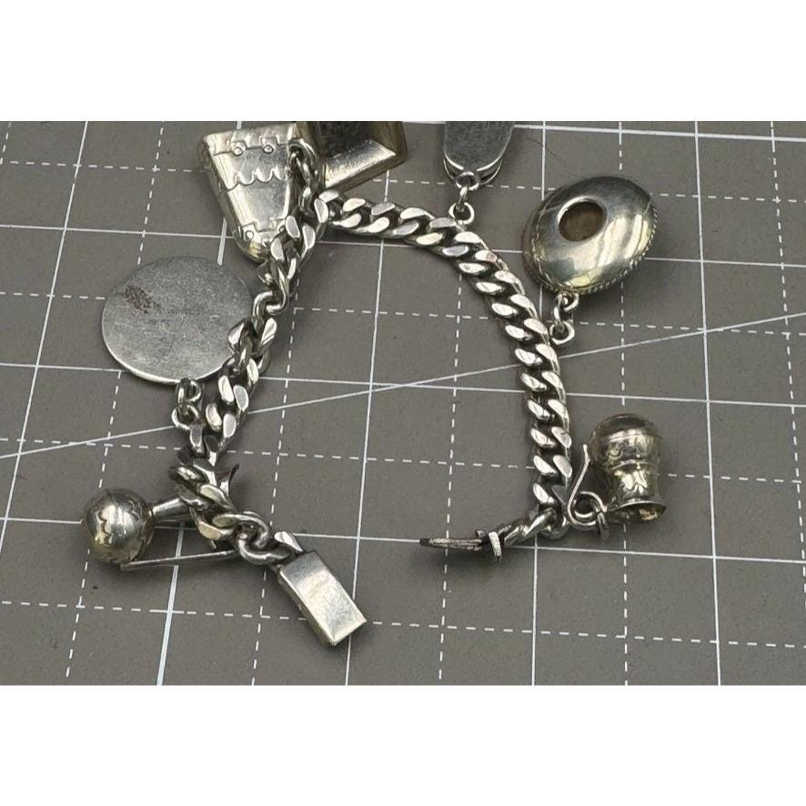 Castelan Bracelet - Etsy Vintage Sterling Silver Castelan Hecho Mexican Bracelet Nationalist Icons main image 2