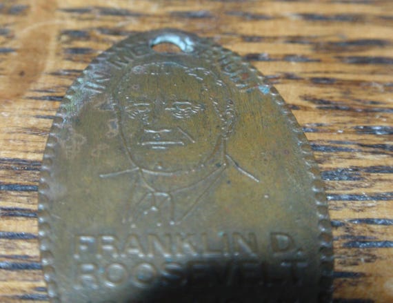 Rare Vintage Copper Franklin D Roosevelt Memorial… - image 3