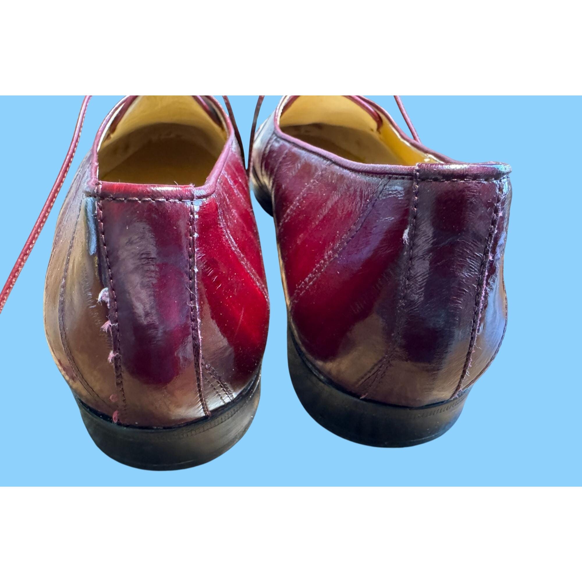 Carlo Morandi Genuine Eel Skin Shoes Size 11 M40397 - Etsy display picture 1