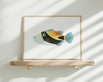 ハワイ魚拓、フムフムヌクヌクアプア、ハワイギフト、スキューバ