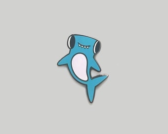 Enamel Pin • Hammerhead Shark