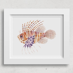 Art Print Illustration Lionfish image 2