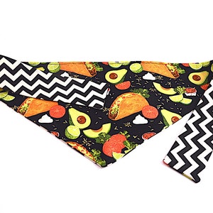 Cinco de Mayo Dog Bandana, taco dog bandana, Mexican Dog Bandana, Mexican food dog bandana, Cinco de Mayo dog scarf